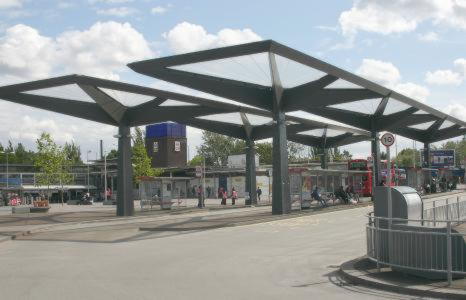 Покрытие из ETFE автобусной станции в Лондоне
